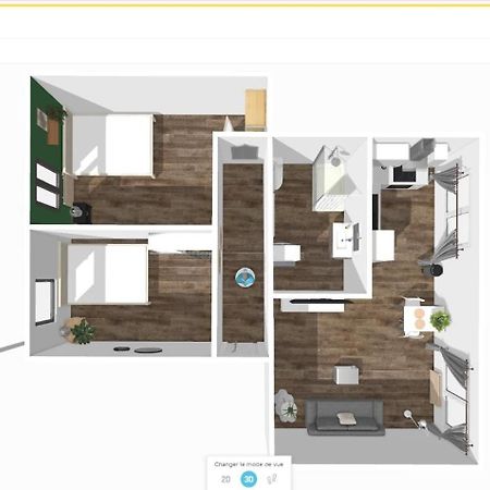 # Le 2 # Tres Beau T3 1Er Etage Tout Confort, Neuf, Mulhouse Centre Exterior foto